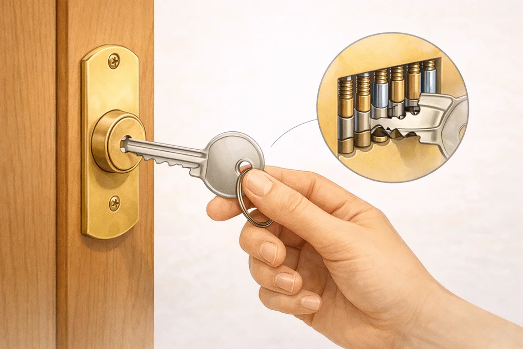 Pourquoi les serrures ont-elles des clés dentelées ?